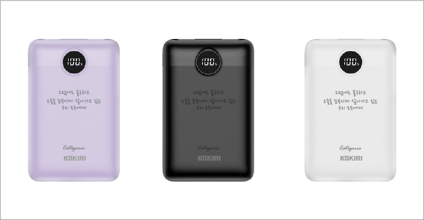 �ڳ��� KPB-RM10P1A1 �̴� LCD 2��Ʈ �������� �������͸�(10000mAh)